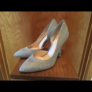 Silver Glitter Pumps